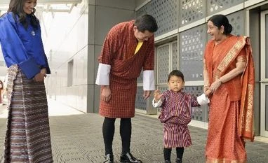Bhutan King lights thousand lamps in memory of Swaraj, offers prayers Sushma Swaraj, Jigme Khesar Namgyal Wangchuck, Jetsun Pema, India, Bhutan