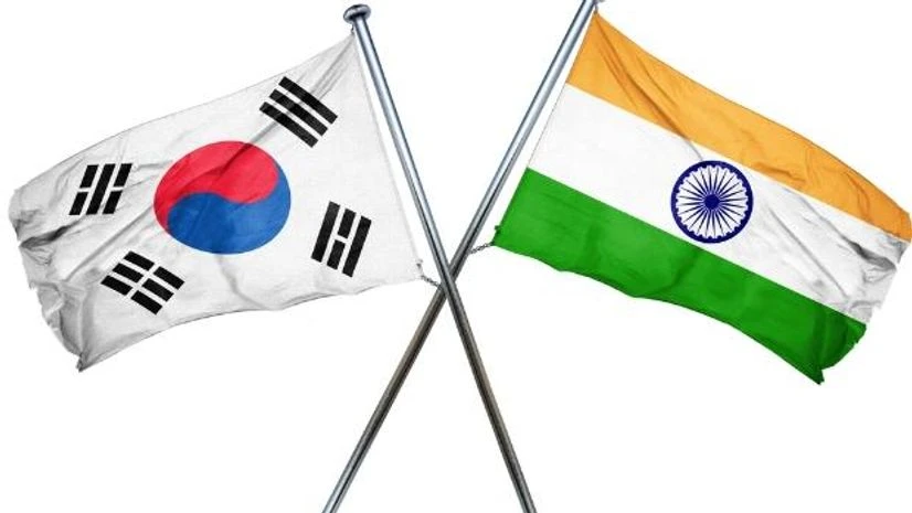 India, South Korea, Flag India, South Korea, Flag