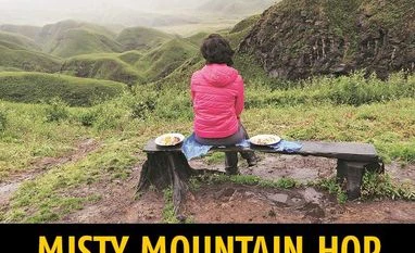 A misty mountain trek in Nagaland's Dzukou Valley mountains, valley, hills