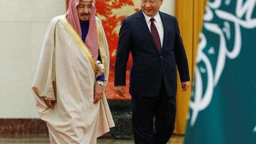 China's President Xi Jinping and Saudi King Salman bin Abdulaziz Al-Saud China's President Xi Jinping and Saudi King Salman bin Abdulaziz Al-Saud