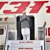 Prime Minister Narendra Modi gestures as he emplanes for Philippines to attend the ASEAN-India and East Asia Summits, in New Delhi on Sunday. File Photo: PTI)