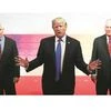 US President Donald Trump (centre), National Security Advisor HR McMaster (left) and State Secretary Rex Tillerson at the 31st ASEAN Summit in the Philippines on Tuesday. Photo: Reuters