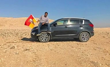 Indore man finds unclaimed land near Egypt and Sudan, declares himself king Image posted on Facebook by Suyash Dixit
