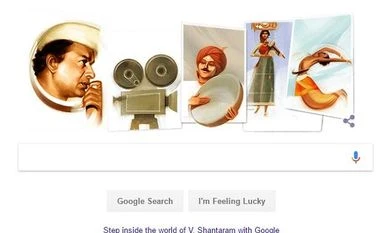 Google Doodle pays tribute to veteran filmmaker V Shantaram on 116th b'day V Shantaram
