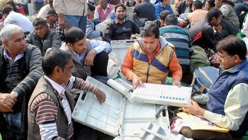 Polling officials Polling officials