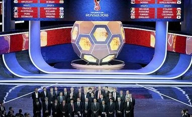 FIFA World Cup 2018: Portugal and Spain drawn in same group The coaches of the qualified teams pose for a group photo at the end of the 2018 soccer World Cup draw in the Kremlin in Moscow, Friday, Dec. 1, 2017.AP/PTI
