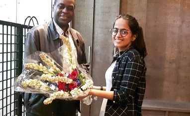 Neysa Sanghvi with Ernest Rwamucyo, the high commissioner of Rwanda to India Neysa Sanghvi with Ernest Rwamucyo, the high commissioner of Rwanda to India