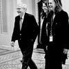 US Senate Majority Leader Mitch McConnell (extreme left) walks to the Senate floor as debate wraps up over the Republican tax reform plan in Washington. Photo: Reuters