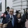 F1 Force India team boss Vijay Mallya speaks to the media as he arrives for the first day of his court case facing extradition to India, at Westminster Magistrates Court in London