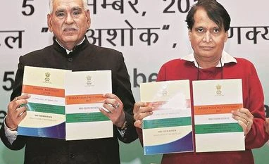 Incentive push for exports likely to boost employment Commerce Minister Suresh Prabhu (right) with Minister of State CR Chaudhary at the mid-term review of the Foreign Trade Policy in New Delhi on Tuesday Photo: PTI