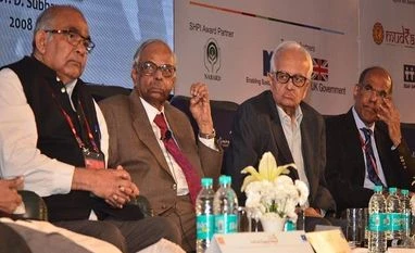 Farm loan waiver gets thumbs down from former RBI governors Former RBI Governors (L-R) Y.V.Reddy,C.Rangarajan,Bimal Jalan and D.Subbarao at Inclusive Finance India Summit 2017 in new delhi/sanjay.k.sharma