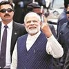 Prime Minister Narendra Modi after casting his vote during the final phase of Gujarat Assembly election in Ahmedabad on Thursday. Photo: Reuters