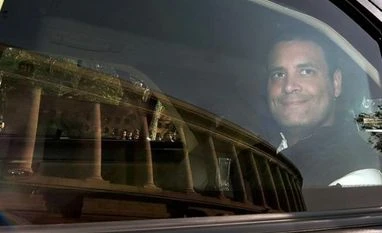 Our workers fought anger with dignity, made us proud, says Rahul Gandhi Congress President Rahul Gandhi arrives for the winter session of Parliament, in New Delhi on Monday | Photo: PTI