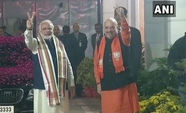 BJP retains Gujarat with 99 seats, tramples Congress in Himachal Narendra Modi