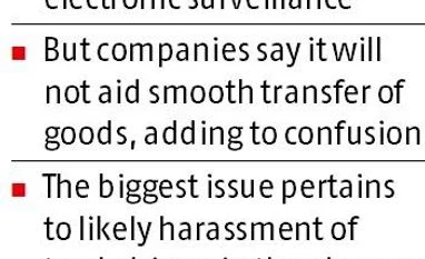 E-way bill adds to companies' woes on GST graph