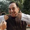 BJP leader Subramanian Swamy, who was one of the petitioners and on whose plea a CBI probe was ordered in 2G case, at Parliament in New Delhi