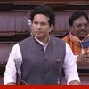 Uproar in Rajya Sabha over PM Modi's remarks on Manmohan Singh during Gujarat election campaign, as MP Sachin Tendulkar gets up to speak. (File Photo: ANI)