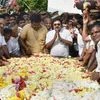 Sidelined AIADMK leader T T V Dhinakaran offering floral tributes at the memorial of MG Ramachandran after winning the RK Nagar constituency bypoll, at Marina in Chennai (Photo: PTI)