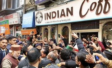 Why this place in Shimla's Mall Road is special to PM Modi PM Narendra Modi relishes coffee at the Indian Coffee House on Mall road after the swearing-in ceremony in Shimla on Wednesday. Photo: PTI