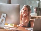 computer, girl, work, laptop computer, girl, work, laptop