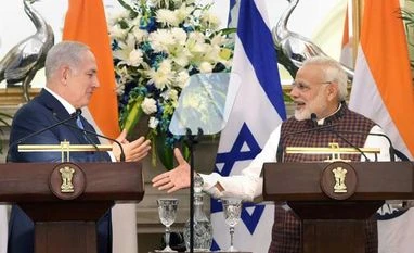 Indian extends essential support to communities in Israel amid Covid-19 Israeli Prime Minister Benjamin Netanyahu with Prime Minister Narendra Modi
