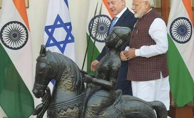Israeli NSA calls on PM Modi; discusses security, technology cooperation Israeli Prime Minister Benjamin Netanyahu with Prime Minister Narendra Modi