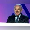 Netanyahu speaking at the event. Photo: Twitter Netanyahu speaking at the event. Photo: Twitter