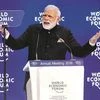 Prime Minister Narendra Modi during the opening plenary of the World Economic Forum annual meeting in Davos on Tuesday. Photo: Reuters