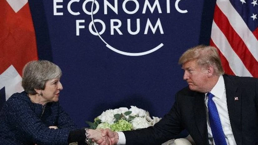 Donald Trump meets Theresa May Donald Trump meets Theresa May