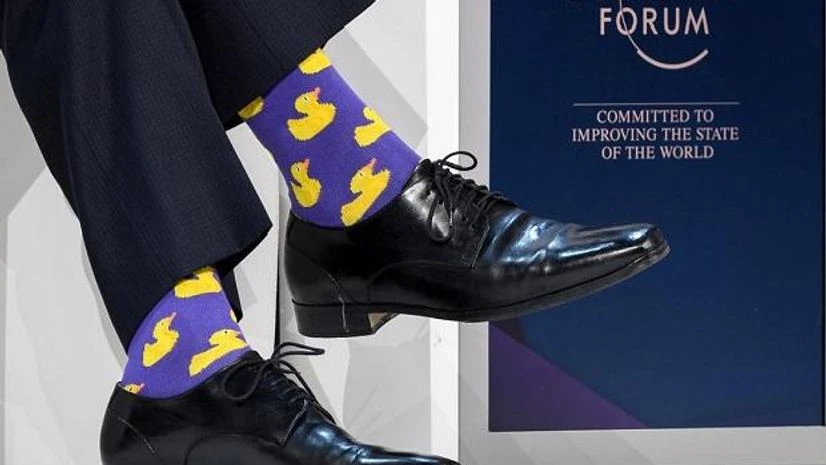 Justin Trudeau Trudeau's rubber-ducky socks take fashion diplomacy to new level at Davos