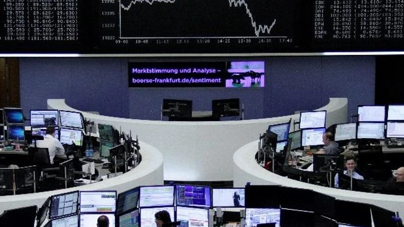 The German share price index, DAX board The German share price index, DAX board