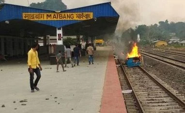 Thousands stranded, 2 killed in Assam's anti-RSS stir: Know what it's about Protesters clashed with the police at the Maibong railway station