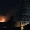 Major fire breaks out in Madurai's Meenakshi temple, 40 nearby shops gutted