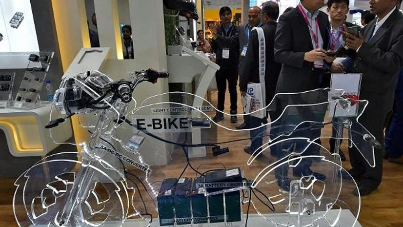 Auto Expo 2018 Delegates at a stall at the Auto Expo Component 2018 that began at Pragati Maidan in New Delhi. Photo: PTI