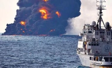 A nearly invisible oil spill threatens some of Asia's richest fisheries Iranian oil tanker