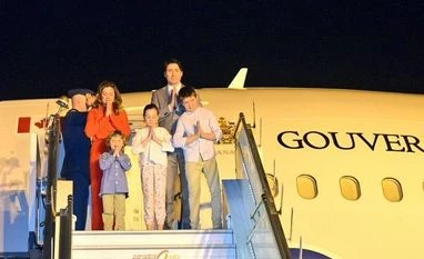 In pics: Canadian PM Justin Trudeau arrives in India, charms with 'namaste' trudeau, canada