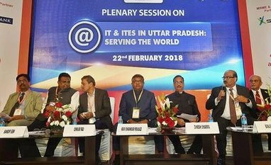 UP Investors Summit 2018: Rs 660 mn spent on Lucknow's beautification Union Minister Ravi Shankar Prasad and UP Deputy Chief Minister Dinesh Sharma attend the UP Investors Summit 2018 at Indira Gandhi Pratishthan in Lucknow on Thursday. Photo: PTI