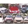 Some of the cars of Nirav Modi and Mehul Choksi seized by the ED on Thursday