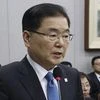 Seoul : In this Feb. 21, 2018, photo, South Korea's national security director Chung Eui-yong speaks at the National Assembly in Seoul, South Korea