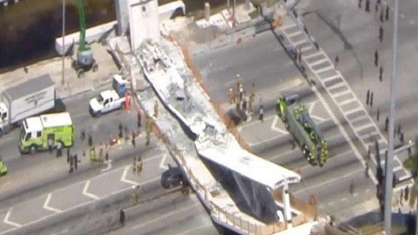 Miami bridge collapse Miami bridge collapse
