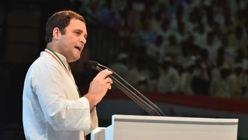 Congress president Rahul Gandhi speaking at 84th Plenary session of Indian National Congress in New Delhi Congress president Rahul Gandhi speaking at 84th Plenary session of Indian National Congress in New Delhi