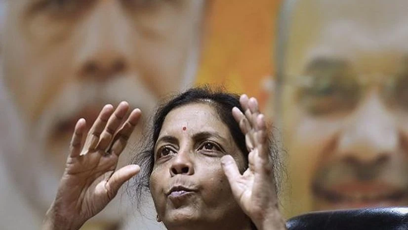 nirmala sitharaman Defence minister Nirmala Sitharaman speaks during a press conference at BJP Headquarter in New Delhi, on Sunday