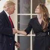President Donald Trump shakes hands with outgoing White House Communications Director Hope Hicks on her last day before Trump boarded Marine One on the South Lawn of the White House in Washington, for a trip to Ohio. (Photo: AP/PTI)