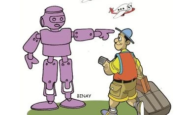 Silicon Valley of India to get robotic assistant at Kempegowda Airport Illustration