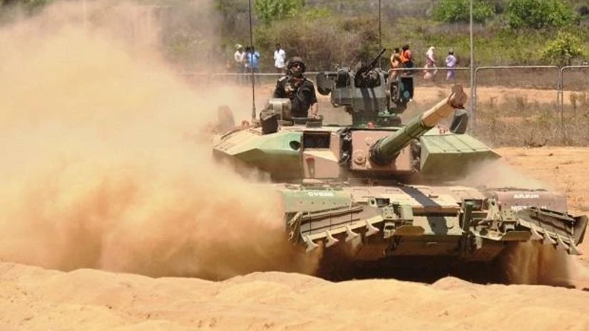 DefExpo showcases India as a credible manufacturer and exporter of military inventory items Tanks on live display