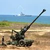 artillery guns