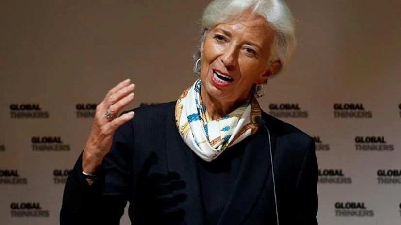 christine, lagarde, imf IMF Lagarde says Belt and Road progressing but warns of debt risks CHINA-IMF IMF Managing Director, Christine Lagarde, delivers a speech at the University of Hong Kong International Monetary Fund (IMF) Managing Director, Christine Lagarde, delivers a