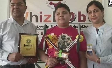 13-year-old 'youngest drone developer' lodges name in India Book of Records Aryaman Verma. Photio: ANI