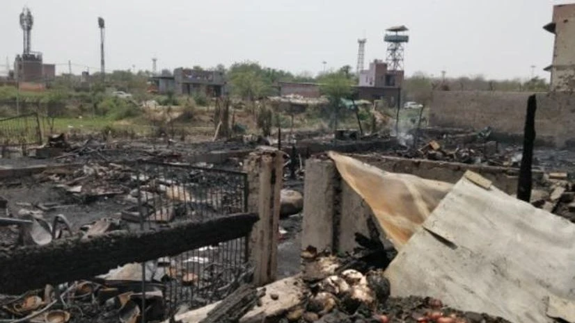 Rohingya colony now in ashes Rohingya colony now in ashes