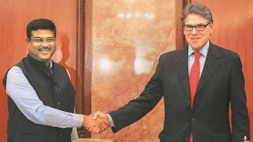 Dharmendra Pradhan, Rick Perry Dharmendra Pradhan, Rick Perry